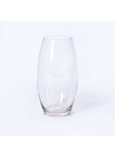 Buy Atlanta Glass Nike Vase Clear 9 x 13 x 35cm in UAE