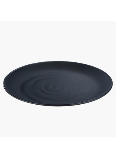 Buy Classic Round Dinner Plate Black 27cm in Saudi Arabia