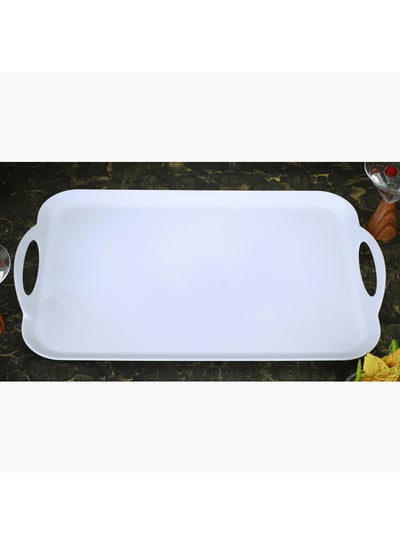 Buy Belcasa Serving Tray White 51 x 35cm in Saudi Arabia