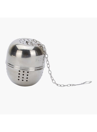 Buy Crystal Tea Ball With Metallic Chain Silver 5.1x4.6x4.6cm in UAE