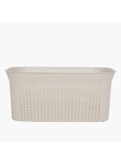 Buy Plastic Rattan Laundry Basket Multicolour 61x59x43centimeter in Saudi Arabia