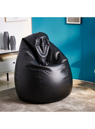 Buy Aston Bean Bag Leather Black 110cm in UAE