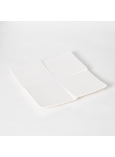 Buy Classic Quadra Platter White 23centimeter in UAE