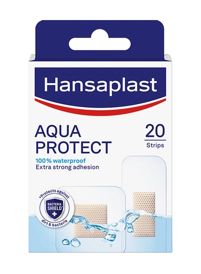 Buy Aqua Protect Plasters, 100% Waterproof And Strong Adhesion, 20 Strips in UAE