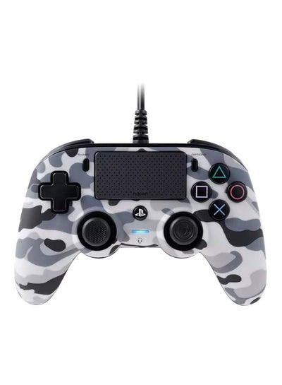 Buy Wired Compact Controller For PlayStation 4 Camo Grey in UAE