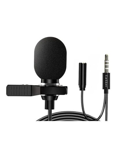 Buy Mini Microphone Female With Clip Black in Saudi Arabia
