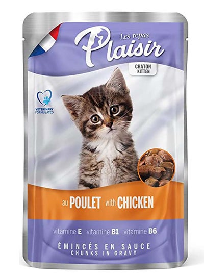 Buy Cats Chunks In Gravy With Chickens Pouch 100grams in UAE