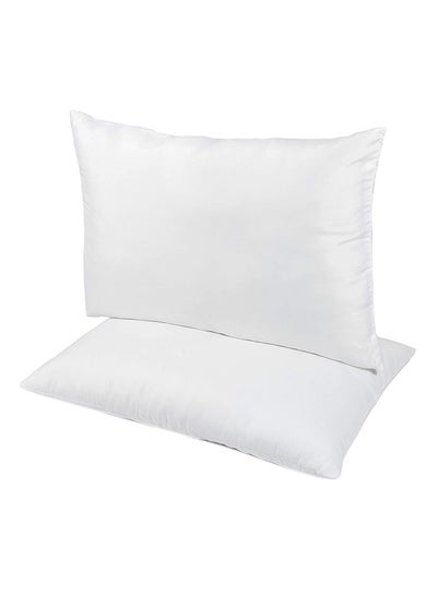 Buy 2-Piece Sleeping Pillow Synthetic Fibre White ‎70 x 30 x 48cm in UAE