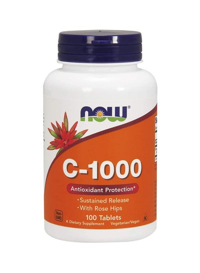 Buy Vitamin C-1000 Sustained Release with Rose hip, 100 Tablets in Saudi Arabia