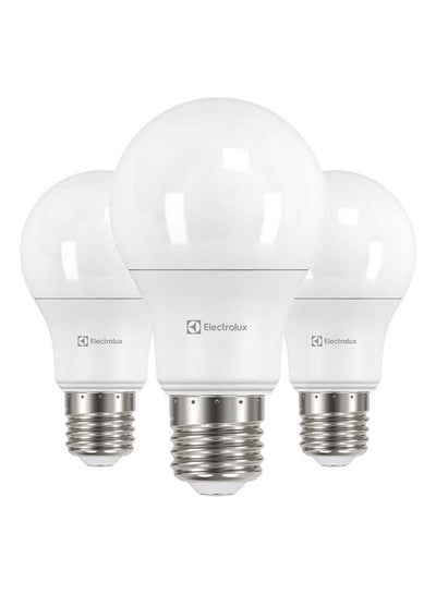 Buy 3-Pieces LED Bulbs White 9watt in UAE