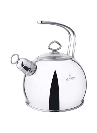 Buy Stainless Steel Whistling Kettle Silver in UAE