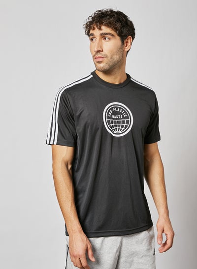 End Plastic Waste 3-Stripes Graphic T 