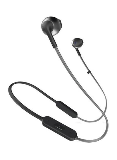 Buy Tune 205Bt Wireless In-Ear Headphones - Pure Bass Sound - 6H Battery - 3 Button Mic - Flat Cable - Comfort Fit Black in UAE