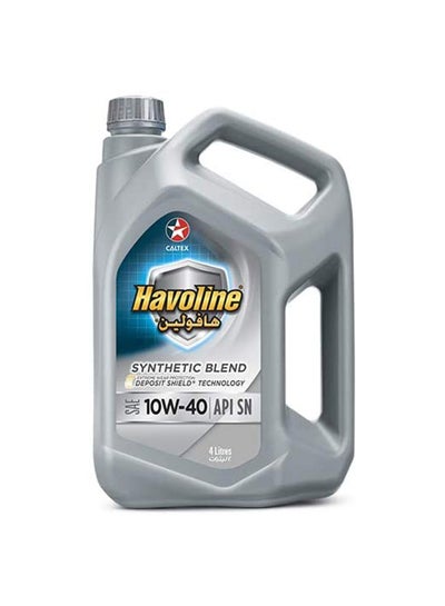 Buy Havoline Synthetic Blend Engine Oil SAE 10W-40 4L in UAE