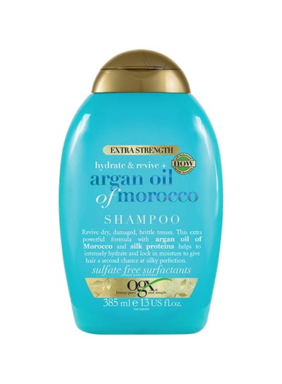 Buy Extra Strength Hydrate & Revive Plus Argan Oil Of Morocco Shampoo Clear 385ml in Saudi Arabia