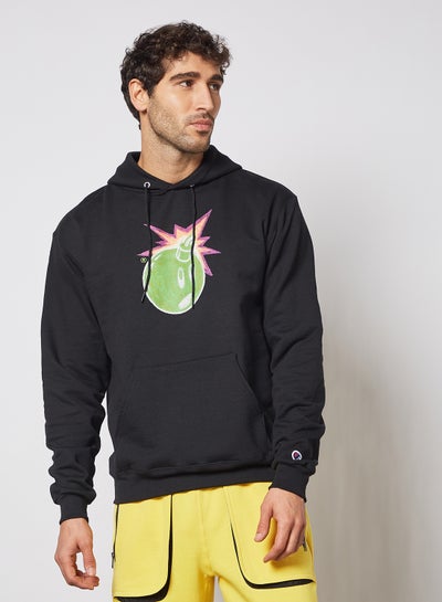 Buy Claude Adam Graphic Hoodie Black in UAE