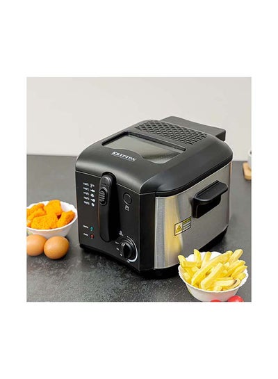 Buy Deep Fryer 2.5 L 1600.0 W KNDF6347 Silver&Black in UAE