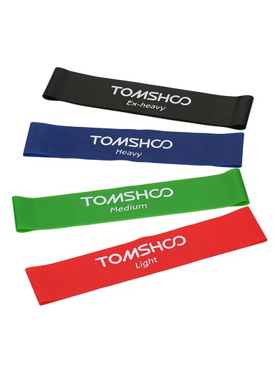 Buy 4-Piece Resistance Loop Band 106grams in UAE