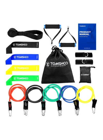 Buy 17-Piece Resistance Band Set 26x8x26cm in Saudi Arabia