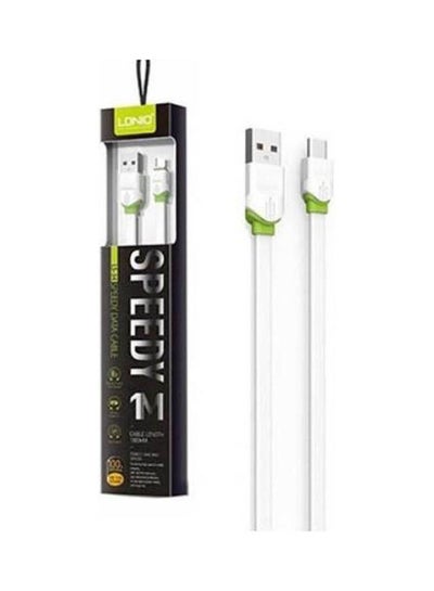 Buy Ls-34 Micro-Usb Data And Fast Charging Cable White in Egypt