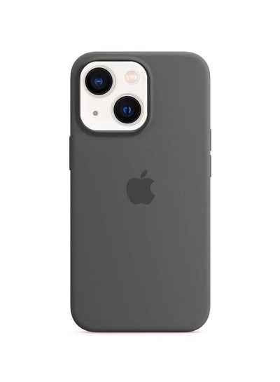 Buy Silicone Case Cover for iPhone 13 6.1 inch Dark Grey in UAE