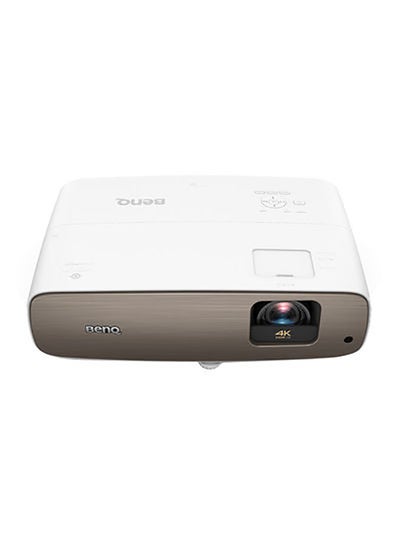 Buy True 4K UHD Projector with DCI-P3/Rec.709, HDR-PRO & 2000lm Brightness W2700 White/Gold in UAE