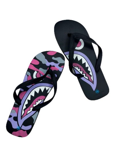 اشتري Camouflage Indoor Outdoor Flip Flops Black في الامارات