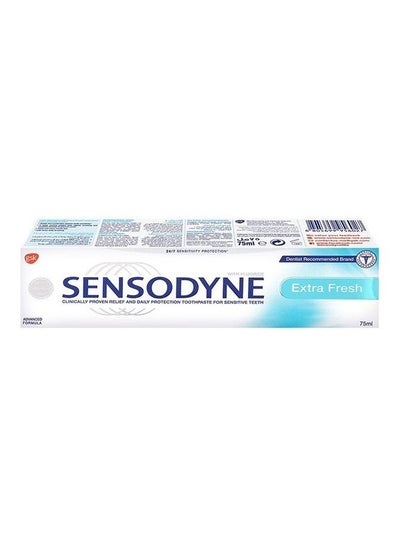 Buy Extra Fresh Toothpaste White 75ml in Saudi Arabia