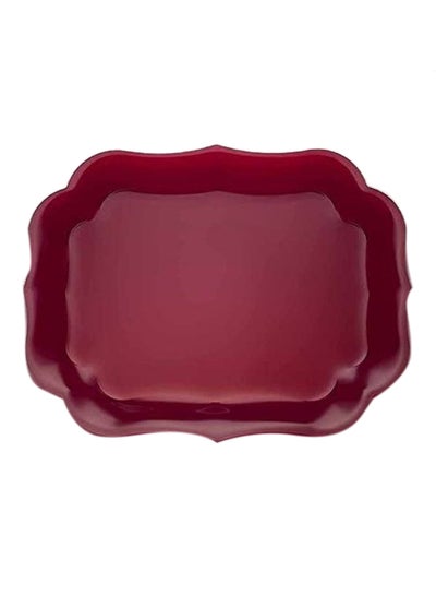 Buy Tray Gioconda Red 33.5x43.5cm in Saudi Arabia