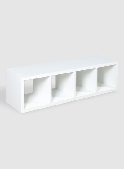 Buy TV Table Stand - Comes With Storage - Wooden Modern TV Table Multifunctional - White 1470*396*420mm in UAE