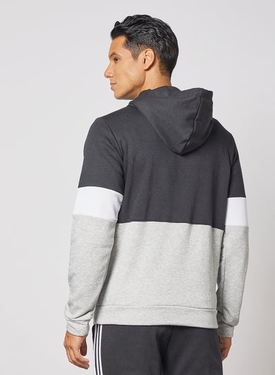 adidas Essentials Fleece Colourblock Hoodie Black/Grey Egypt | Cairo, Giza