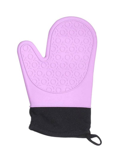 Buy Padded  Oven Glove Light Purple-Black in Egypt