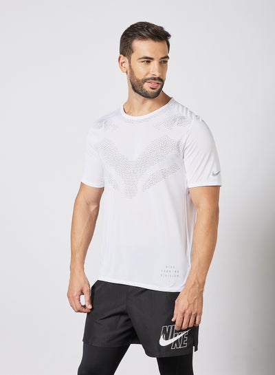اشتري Dri-FIT Run Division Rise 365 Running T-Shirt أبيض في الامارات