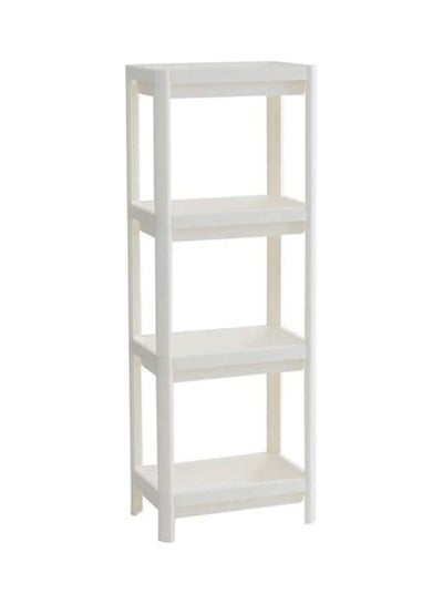 Buy 4 Layer Floor Storage Shelf White 36x100cm in UAE