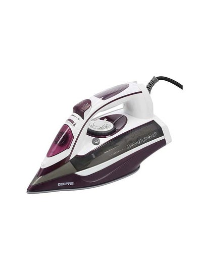 Buy Ceramic Steam Iron, Temperature Control, Ceramic Sole Plate, Wet and Dry | Self-Cleaning Function | Powerful Steam Burst | Water Tank | 2 Years Warranty 0.4 L 3000 W GSI24025 Multicolour in Saudi Arabia