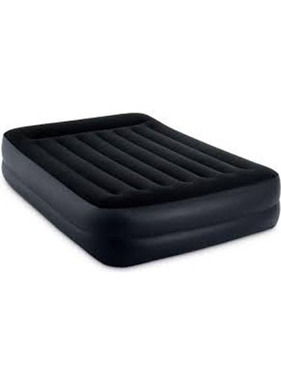 Buy Queen Pillow Rest Raised Airbed Fiber-Tech Bip Microfiber Black 152 x 203 x 42cm in Egypt