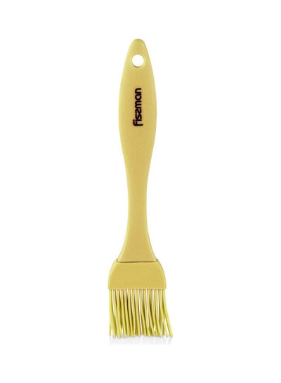 Buy Silicone Marinating Kitchen Brush Yellow 20cm in UAE