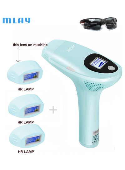 Buy Permanent IPL Laser Hair Removal Device Light Green 6.98x8.27inch in Saudi Arabia