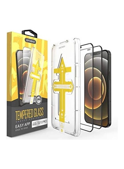 Buy Tempered Glass Screen Protector for Apple iPhone 12/12 Pro Clear in Saudi Arabia
