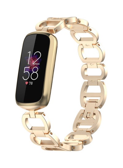 اشتري Replacement Metal Bracelet for Fitbit Luxe Gold في السعودية