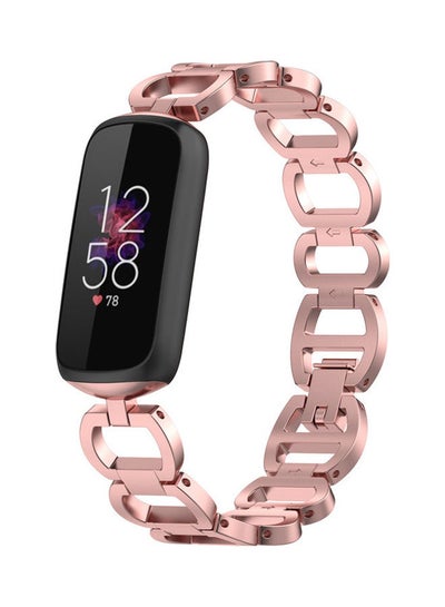 اشتري Replacement Metal Bracelet for Fitbit Luxe Rose Pink في السعودية