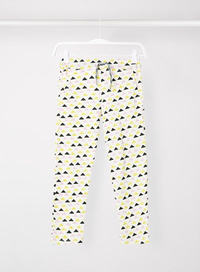 Buy Casual Boys Cotton Printed Sweatpants Yellow in UAE