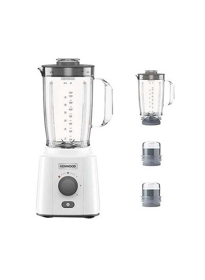 Buy Blender, Grinder, Ice Crush Function, 1.5L extra Jar, Multi Mill 2 L 650 W OWBLP41.H0WH White/Grey in UAE