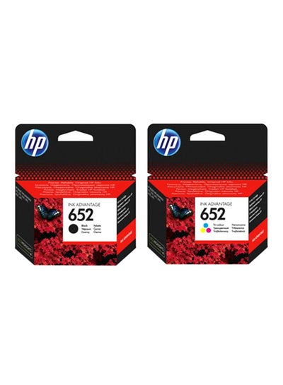 Buy Pack of 2 HP 652 Original Ink Cartridge Set Black & Tri Colour in Egypt