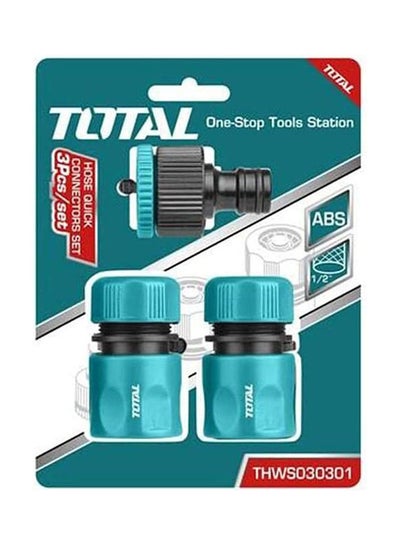 Buy 3 Pcs Hose Quick Connectors Set Abs Material Thws030301 Blue ‎9 x 7 x 1cm in Egypt