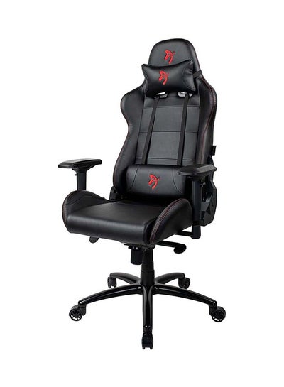 Buy Arozzi Verona Signature Black PU Gaming Chair/Office Chair with 4D Armrests, Metal Base, Cold Molded Foam, PU Leather, Soft Neck & Lumbar Support Pillows - Red Logo (PC/PS4/PS5/Xbox One) in UAE