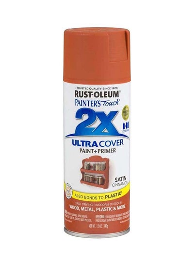 Buy Painter's Touch 2X Ultra Cover Satin Paint And Primer Spray Cinnamon in UAE