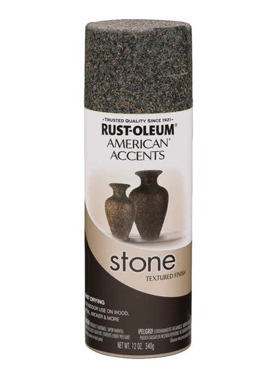 2-Pack Value - Rust-oleum american accents stone pebble textured finish  spray paint, 12 oz 