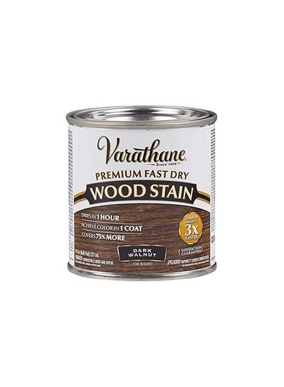 Buy Varathane Premium Fast Dry Wood Stain Dark Walnut 236ml in UAE