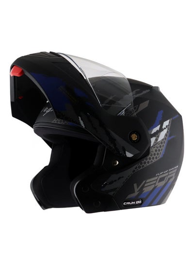 Buy Crux DX Checks Flip-Up Motorcycle Helmet in UAE
